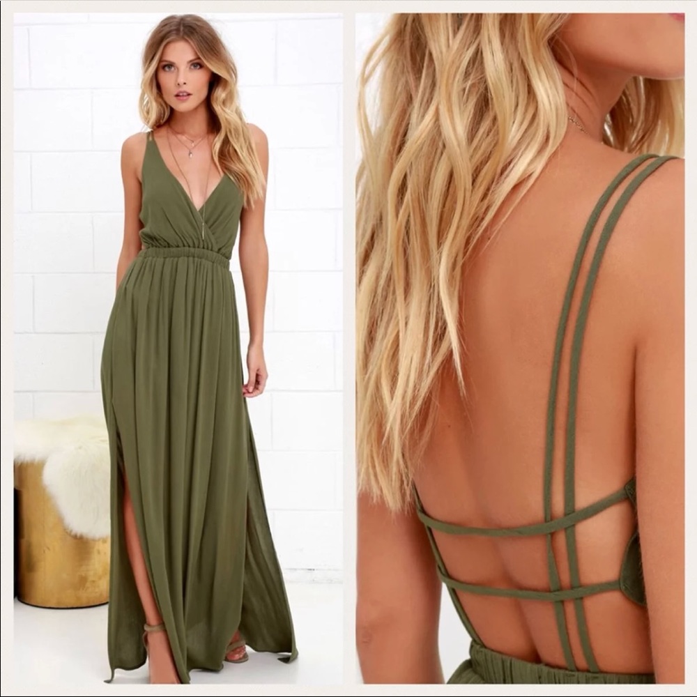 Slate Green Maxi Dress